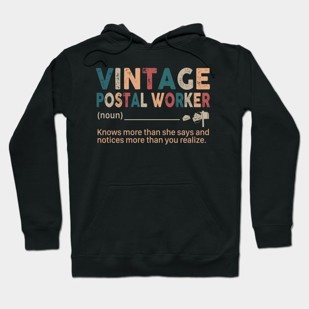 Vintage Postal Worker Hoodie by janayeanderson48214